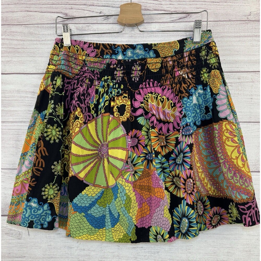 Trina Turk Mini Skirt Monaco Print Size 4 Paisley Floral Resort Wear
